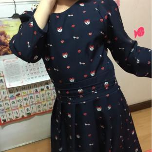 亲子学院风，宝宝款连衣裙