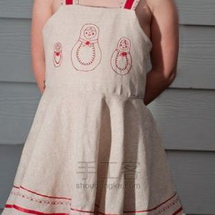 俄罗斯风格的夏季小裙子手工制作教程