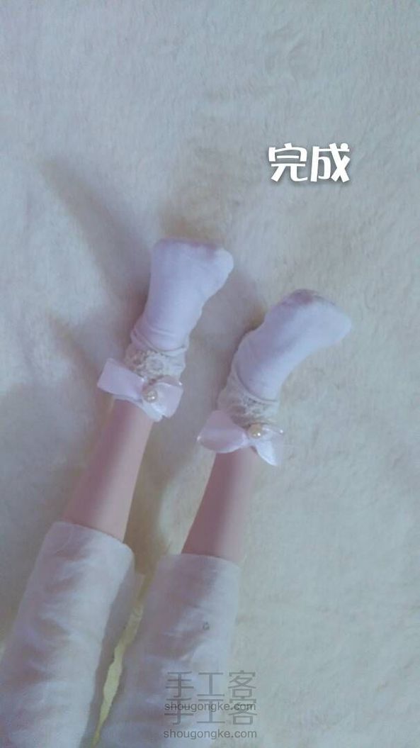 【袜子教程】叶罗丽,BJD娃60厘米专做短袜