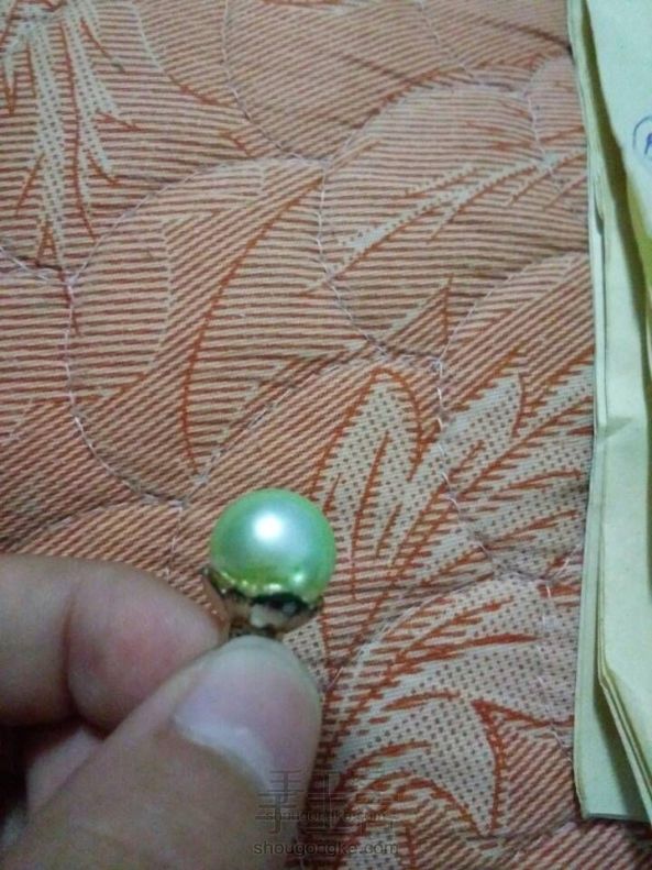 白色珍珠改造成绿色珍珠