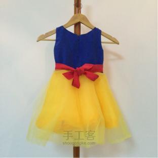 无袖白雪公主裙