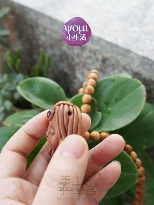 复古拉长石粘土吊坠 第19步