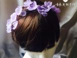 梦幻紫花朵头饰