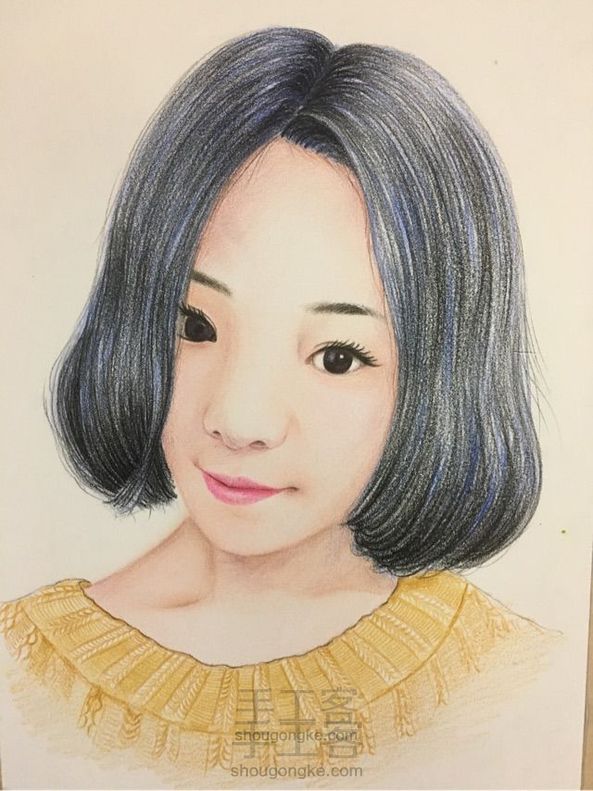 彩铅画人物