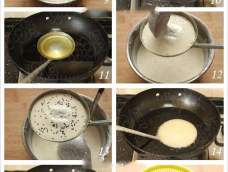 1.将大米用清水淘洗净，沥水，放入盆内，加黄豆150克，用清水浸泡，捞出磨成细浆。