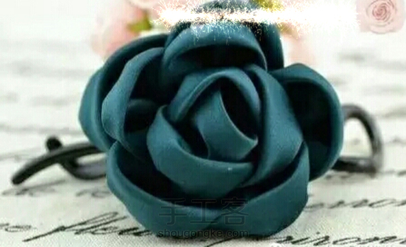 可爱圆片花发饰，卡哇伊（转）