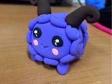 粘土彩色小绵羊 粘土彩色小绵羊