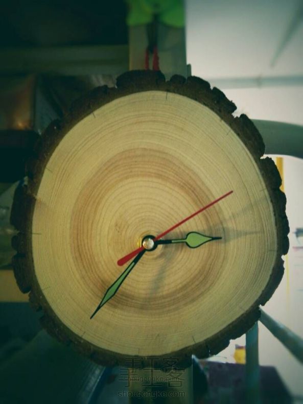 木头-年轮-时钟