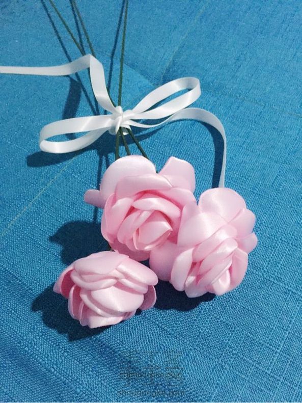 Moer~织带烧边花教程