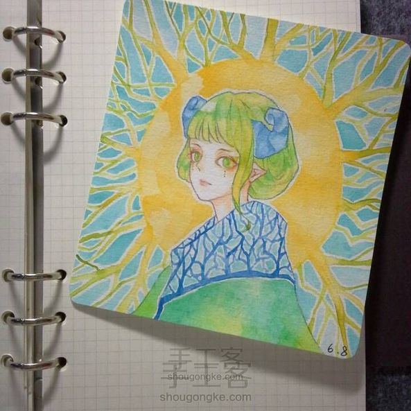 ［手账/水彩］森有因菀 山有秦艽.