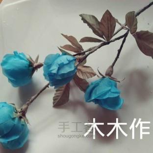 【售】手工布花之蓝色妖姬