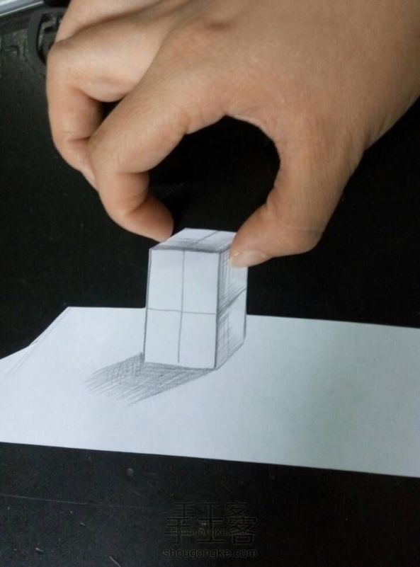 小惠老师教你画简单立体3d方块