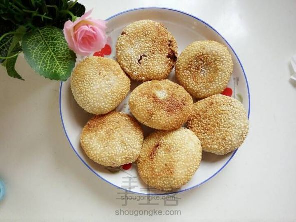 麻香红豆糯米饼