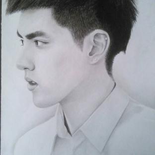 EXO吴亦凡素描手绘教程
