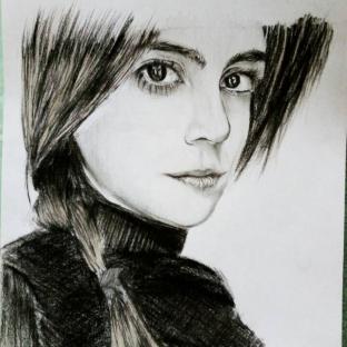 下雨无聊待宿舍画画