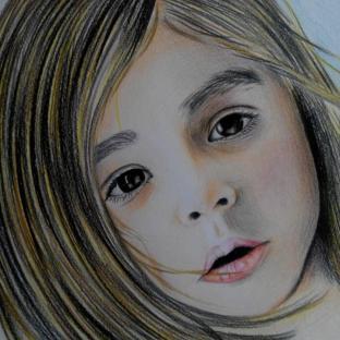 喜欢画你天使般的面容