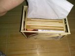 用筷子做的面巾纸盒／储物盒