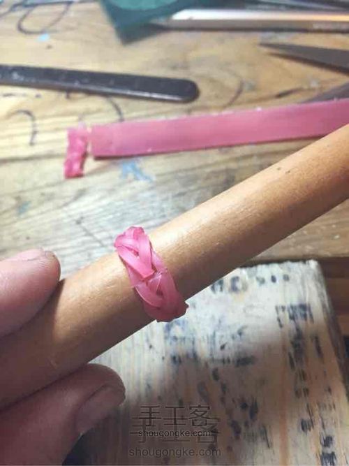 软蜡编织银戒指 超简单 第4步