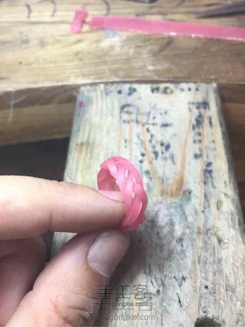 软蜡编织银戒指 超简单 第6步
