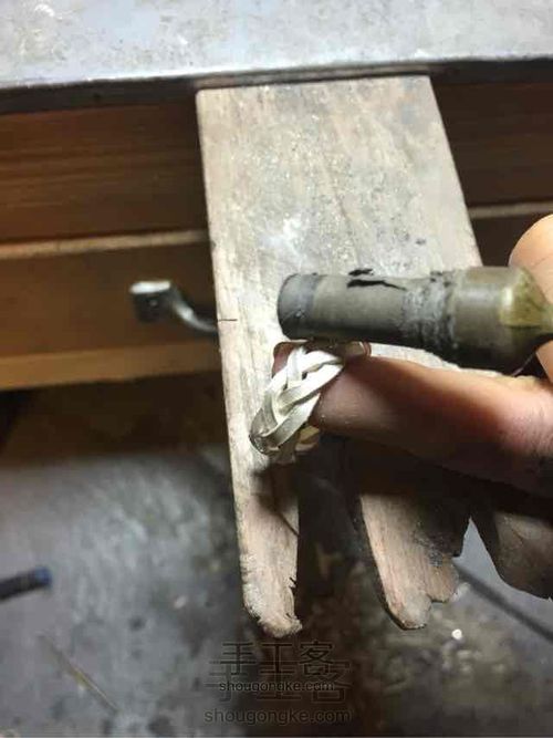 软蜡编织银戒指 超简单 第12步