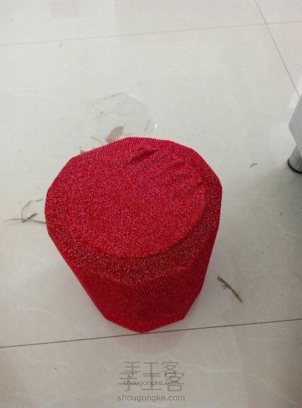 看我用纸盒子做实用凳子!!
