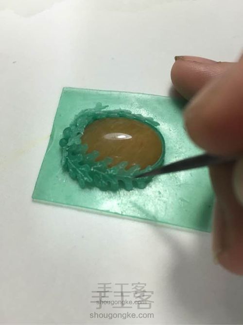 首饰软蜡制作石头包镶吊坠 第10步