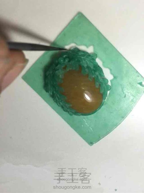 首饰软蜡制作石头包镶吊坠 第12步