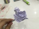 纸玫瑰的折法(最后一步有点难,作者用了好久才学会)