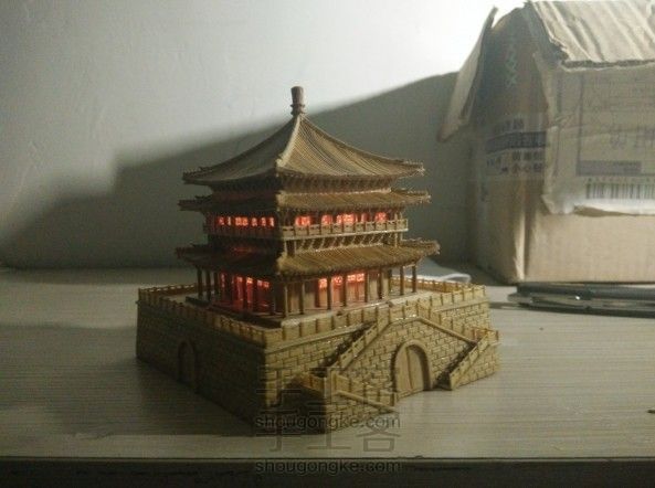 西安钟楼竹木模型制作（正式版