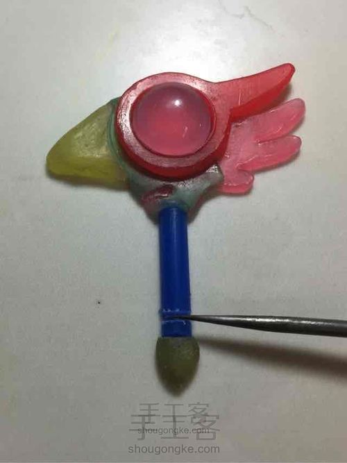 手作软蜡制作纯银小樱魔法棒 第10步