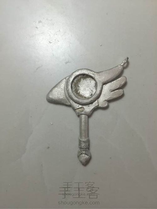 手作软蜡制作纯银小樱魔法棒 第26步