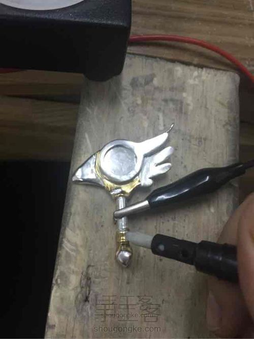 手作软蜡制作纯银小樱魔法棒 第27步