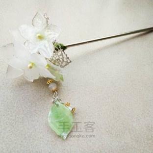 为了搭衣服做了个簪子