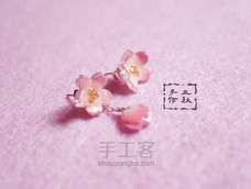 立体仿真热缩花朵耳钉的制作方法 立体仿真热缩花朵耳钉的制作方法