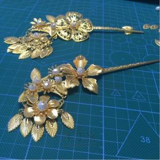 原创古风发簪教程2