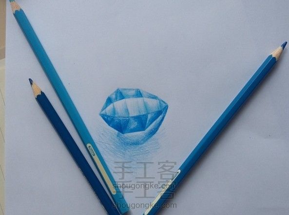 蓝水晶绘画教程