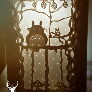 栗子的龙猫纸雕