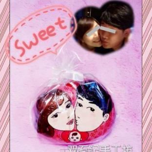 石头手绘情侣全家福