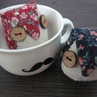 呆萌情侣布艺猫头鹰 ！