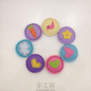 教您做不织布小徽章