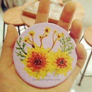 手绘粘土冰箱贴——秋碎