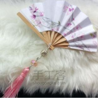 古风迷你手绘之桃花扇制作教程