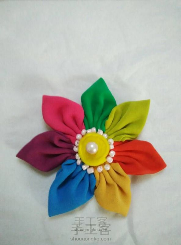 彩色太阳花发饰