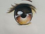 『雪宁手绘』两种不同风格的眼睛