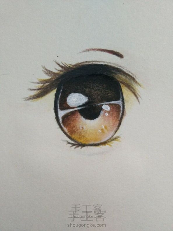 『雪宁手绘』两种不同风格的眼睛