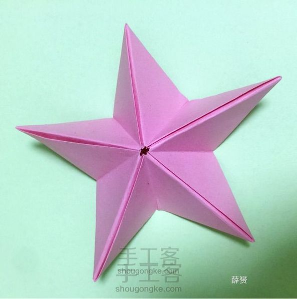 立体五角星折法