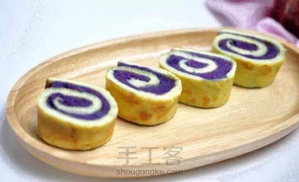美味紫薯蛋卷