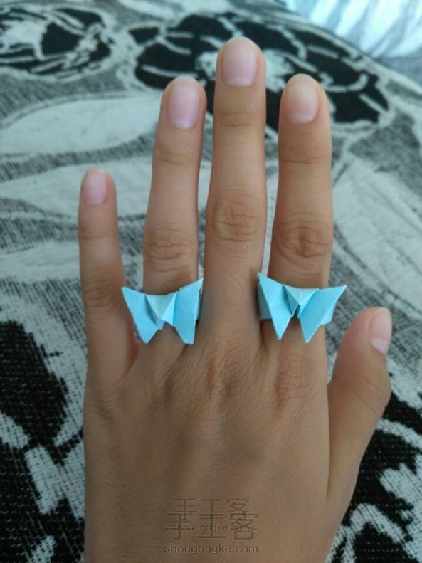 【折纸】蝴蝶戒指