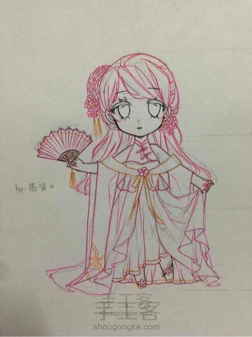 【十九染原创】桃花姬 第12步