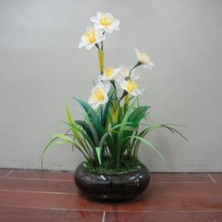 废旧丝袜，丝网花简要制作